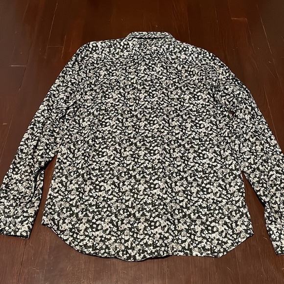 Men’s Bugatchi Shaped Fit Collared Cotton Button Down Long Sleeve Shirt Large - Picture 9 of 16